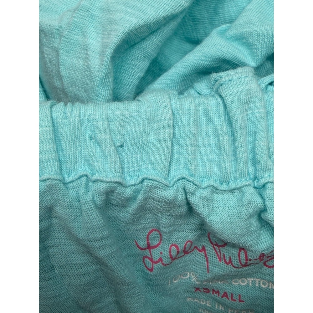 Lilly Pulitzer Dress Women XS Blue Strapless Ruffle Beach Summer Vacation Cotton - Picture 7 of 14